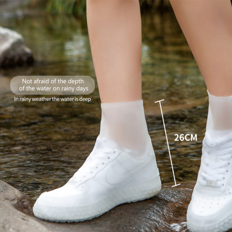 Rainy day non-slip mid-tube shoe cover