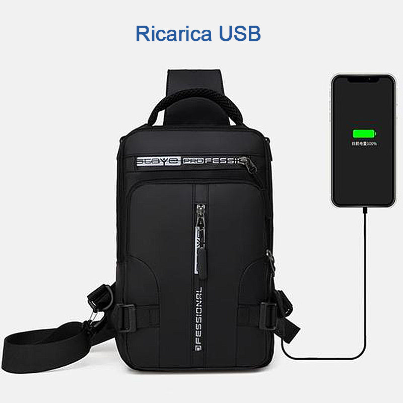 Shoulder bag with USB charger