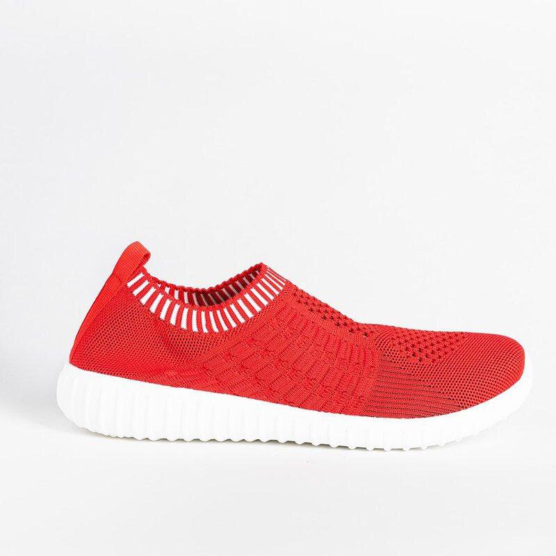 Women's Comfy Color Block Slip-on Shoes Knit Sneakers