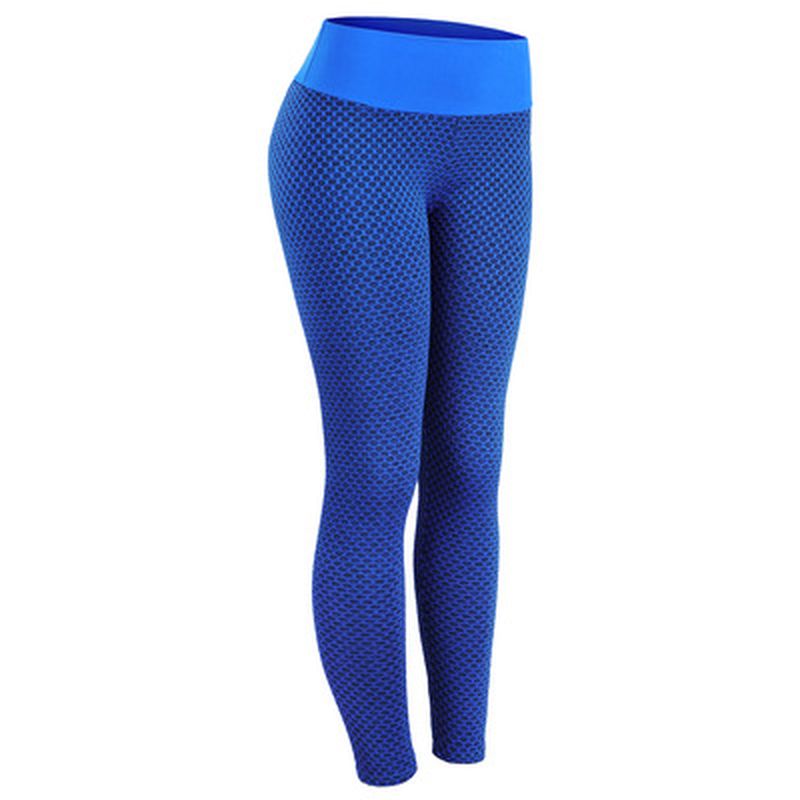 High waist mesh honeycomb hip lift fitness pants