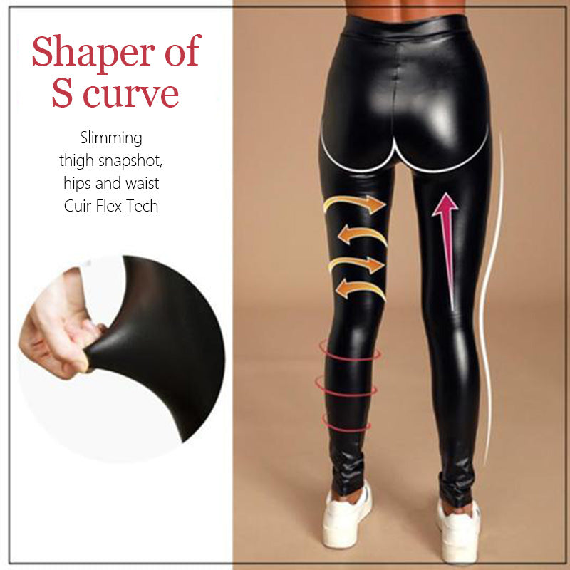 Stretch Faux Leather Legging