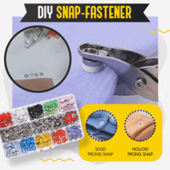 Metal Snaps Buttons with Fastener Pliers Press Kit