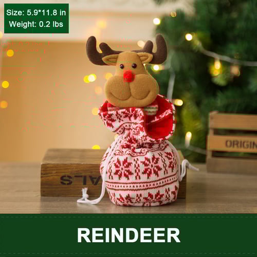 Christmas Knitted Doll Gift Bags