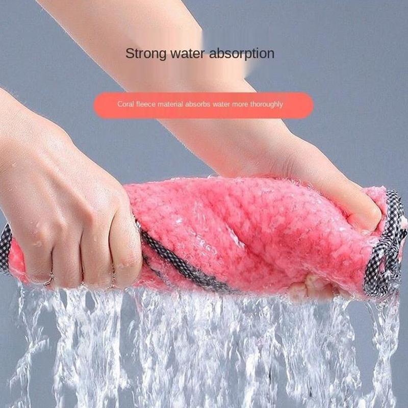 Coral Fleece Kitchen Towel (5 PCS)
