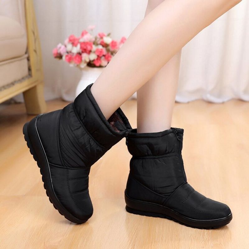 Women's snow ankle boots - winter warm