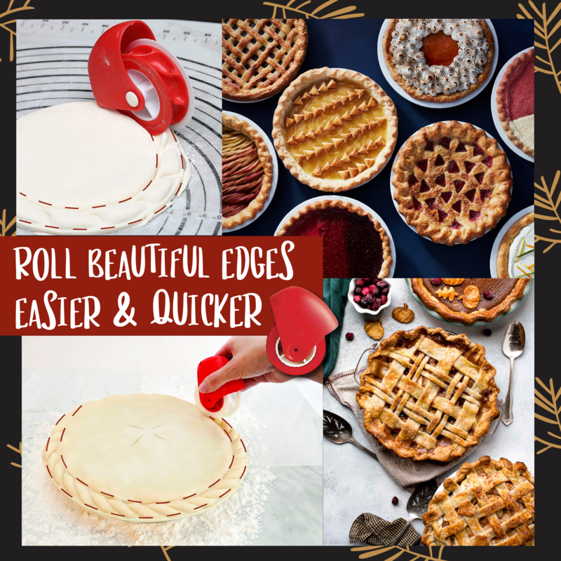 Dough wheel roller and decorative piston