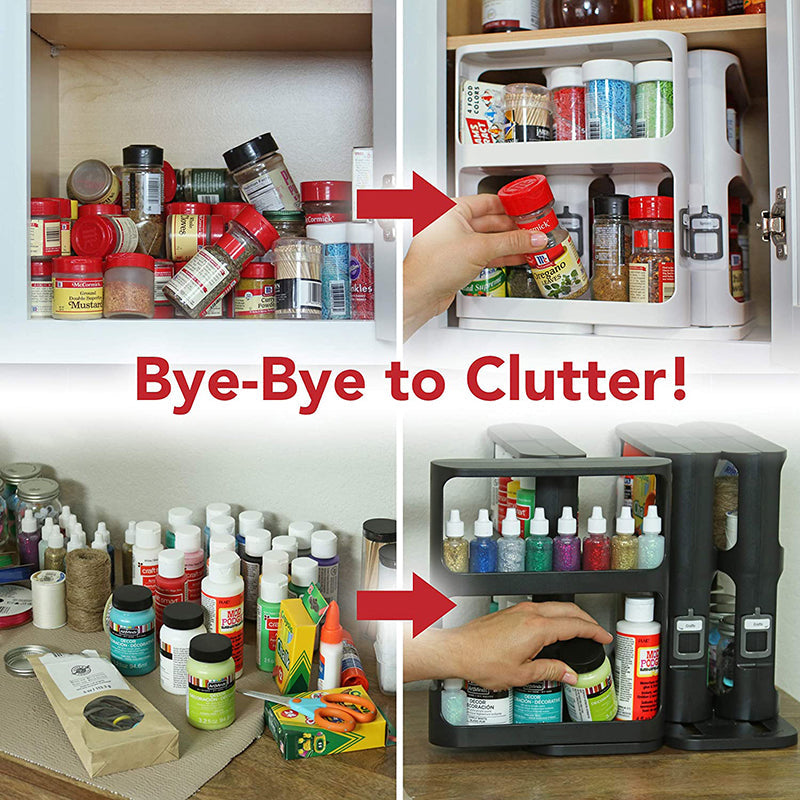 Food or spice storage shelf (white)