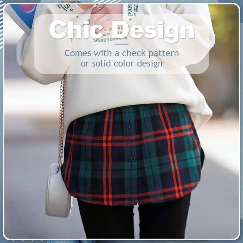 Layered Fake Top Skirt