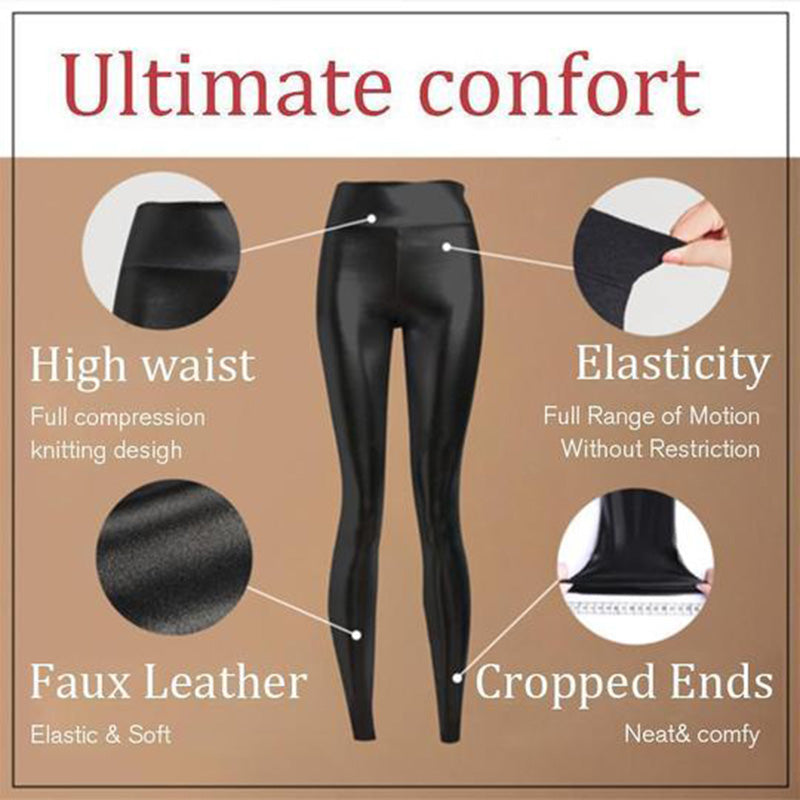Stretch Faux Leather Legging