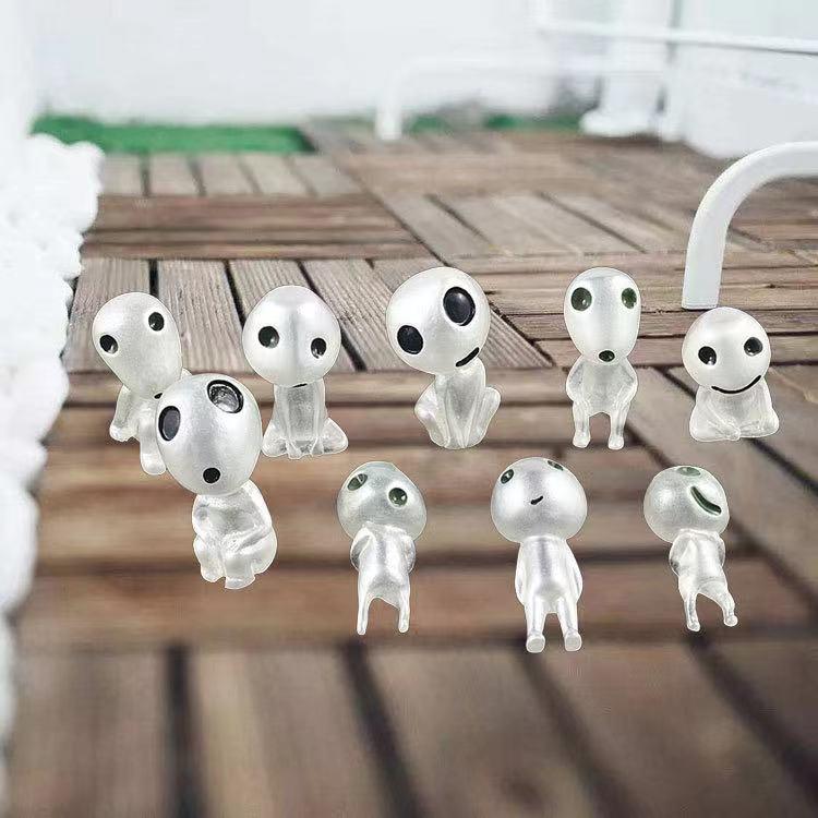Luminous Garden Ghost Miniature Figurines