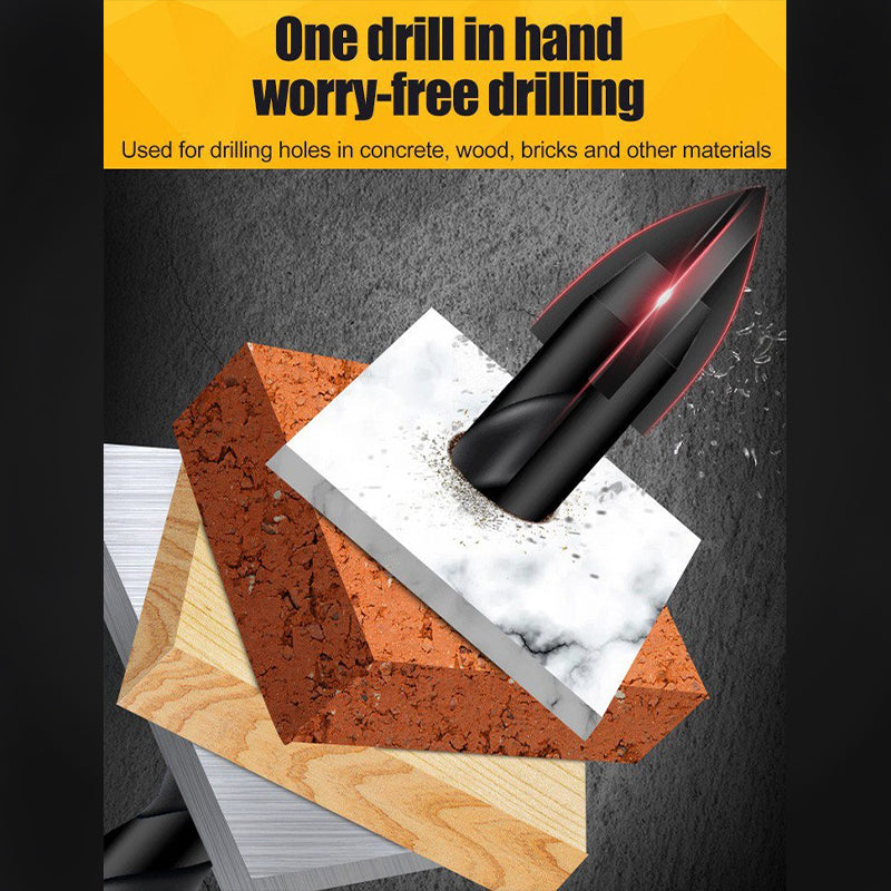 Four-blade cross spiral drill bit