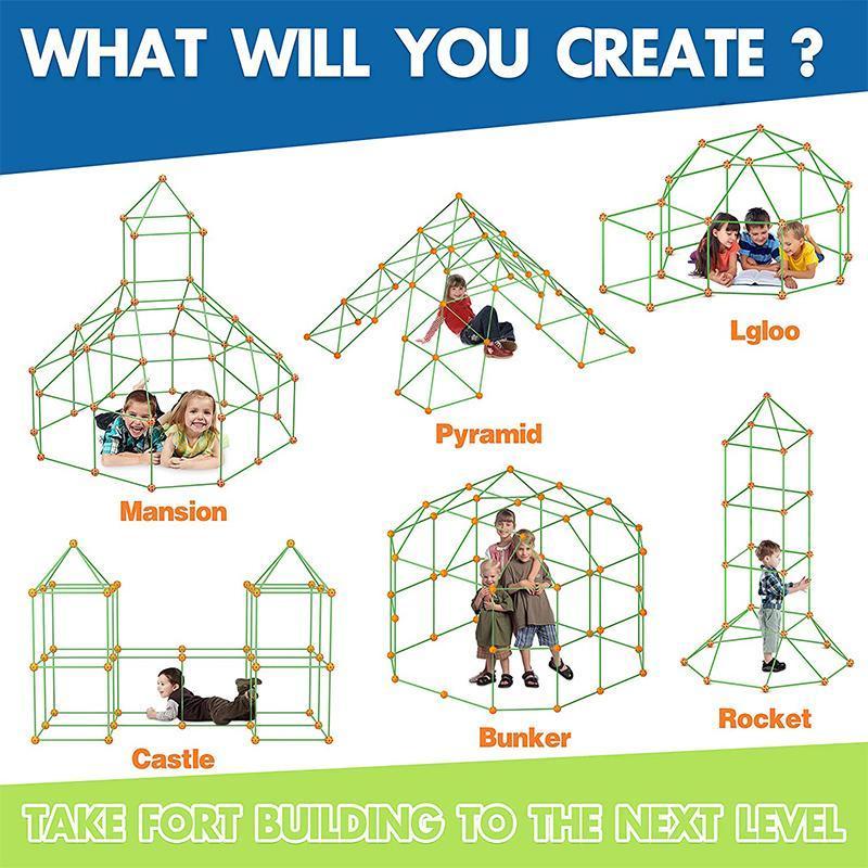 Kids Construction Fortress Building Kit