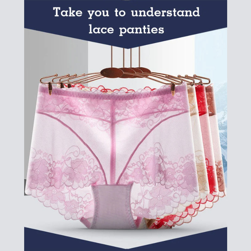 Slim high-waisted sexy lace panties for woman (1PC/3 PCS)