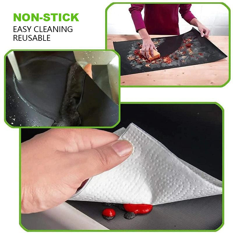 Non-adhesive Grill mats with Cutting box