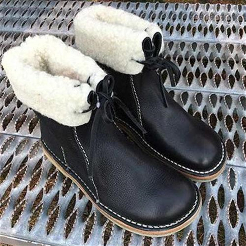 Boots with waterproof fleece lining