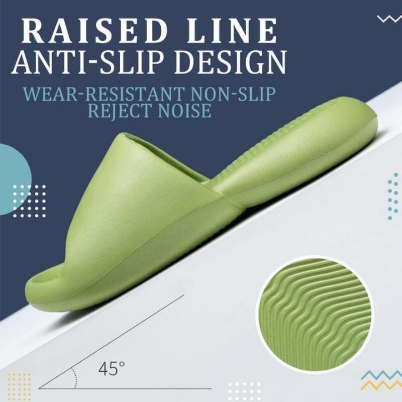 Non-slip wear-resistant thick-soled super soft slippers