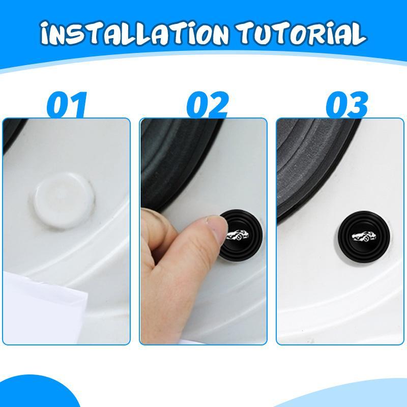 Car door shock-absorbing and silent gasket(8PCS)