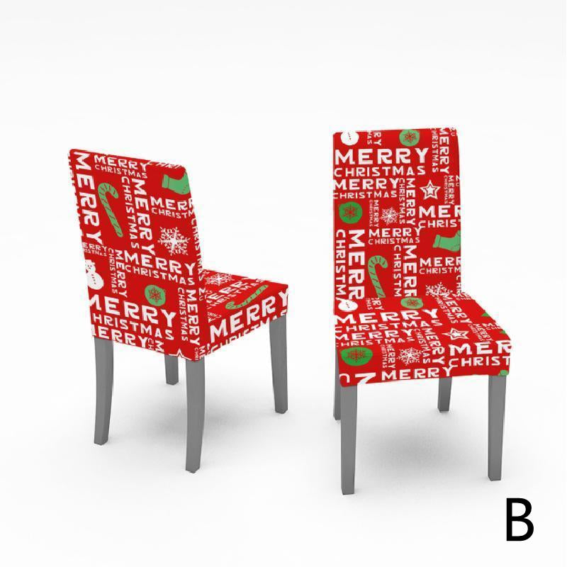 CHRISTMAS DECORATION FOR CHAIR COVER AND TABLECLOTH