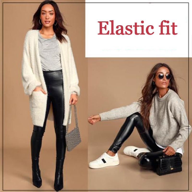 Stretch Faux Leather Legging