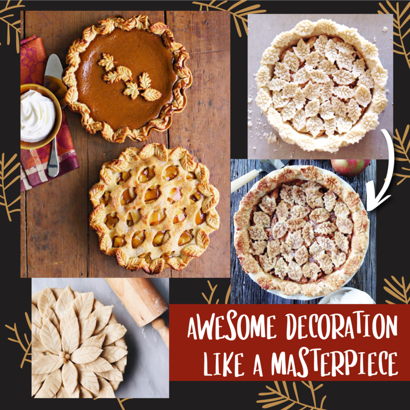 Dough wheel roller and decorative piston