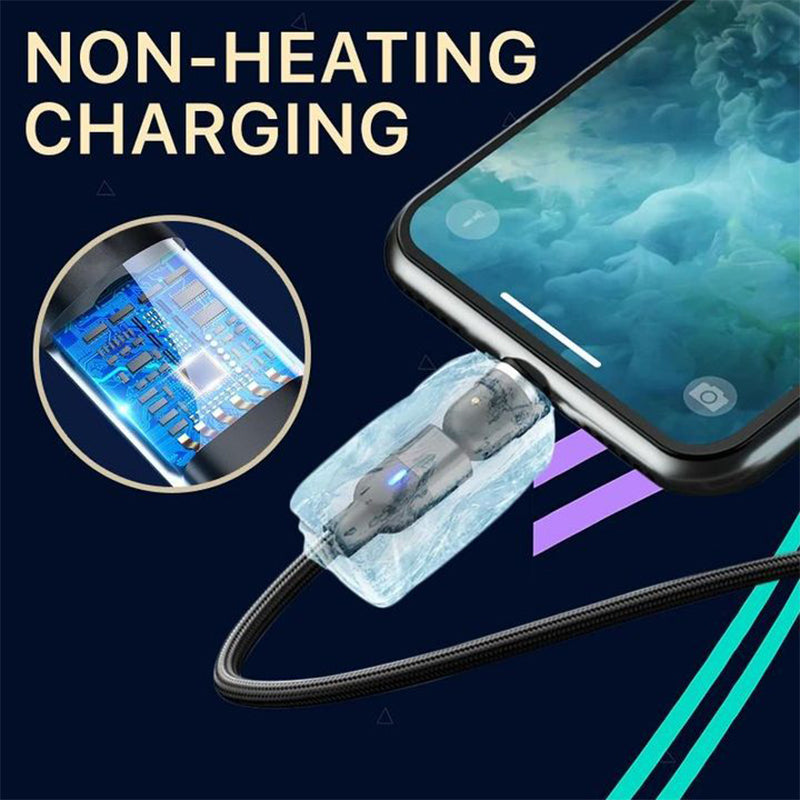 Voltar 3-in-1 Universal Magnetic Compatible 360° Rotating Free Charging Cable