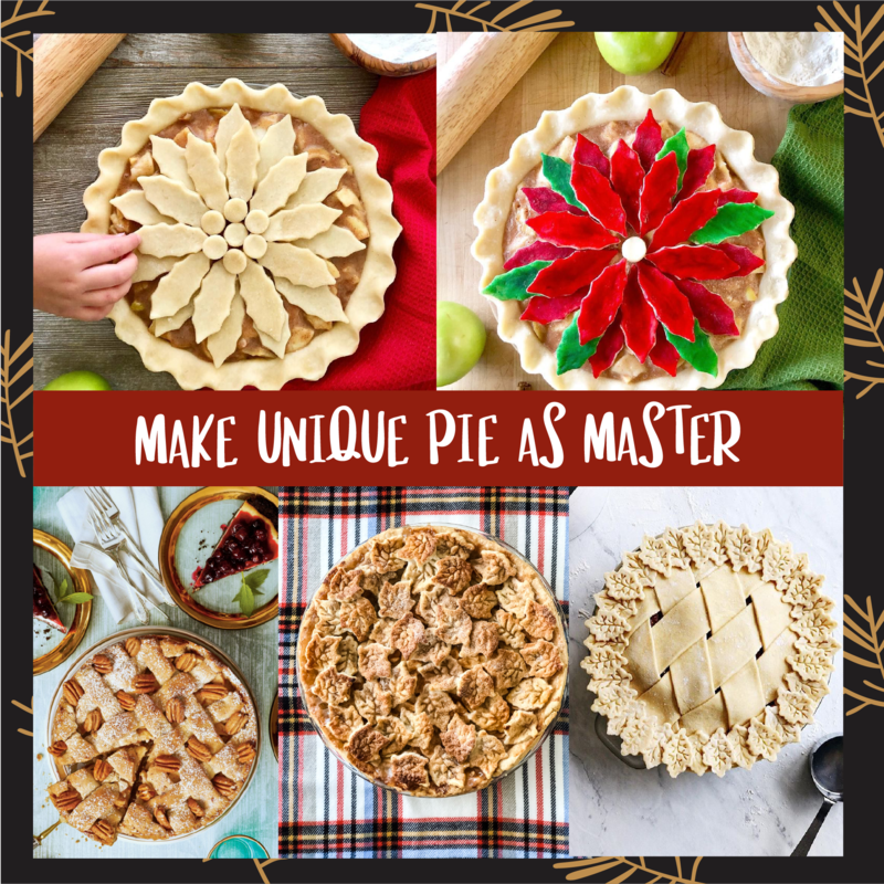 Dough wheel roller and decorative piston