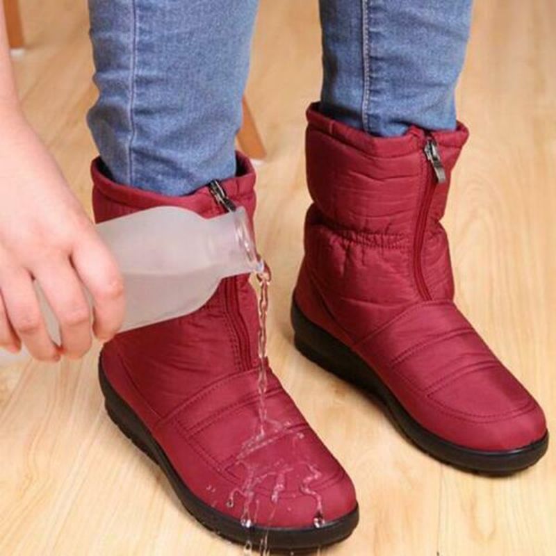 Women's snow ankle boots - winter warm
