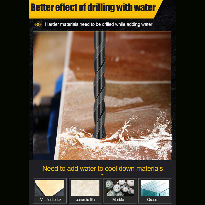 Four-blade cross spiral drill bit