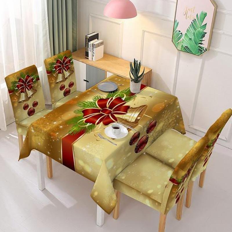 CHRISTMAS DECORATION FOR CHAIR COVER AND TABLECLOTH