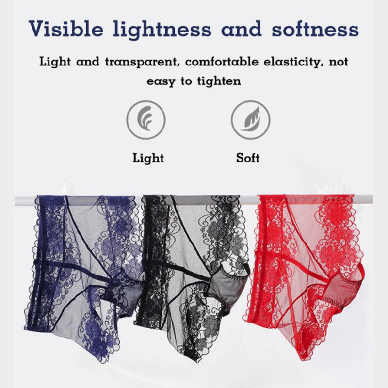 Slim high-waisted sexy lace panties for woman (1PC/3 PCS)