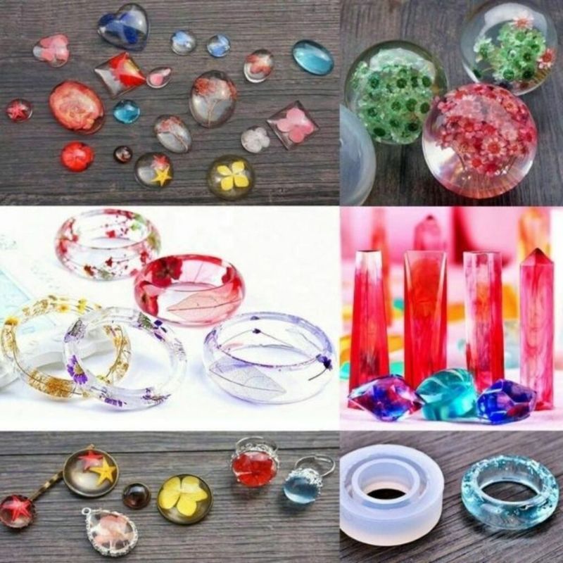 SET FOR THE PRODUCTION OF JEWELERY FROM RESIN (83 PIECES)