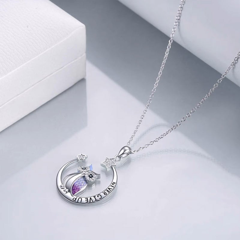 "Never Give Up" Inspired Creative Necklace
