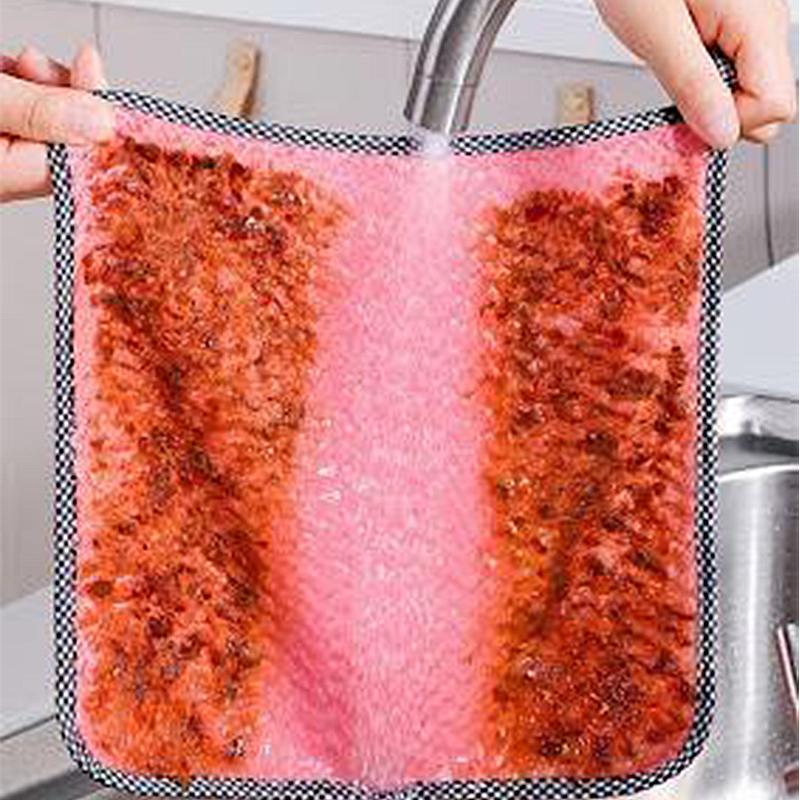 Coral Fleece Kitchen Towel (5 PCS)