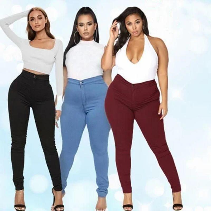 STRETCH SLIMMING BUTT LIFT PLUS-SIZE JEANS