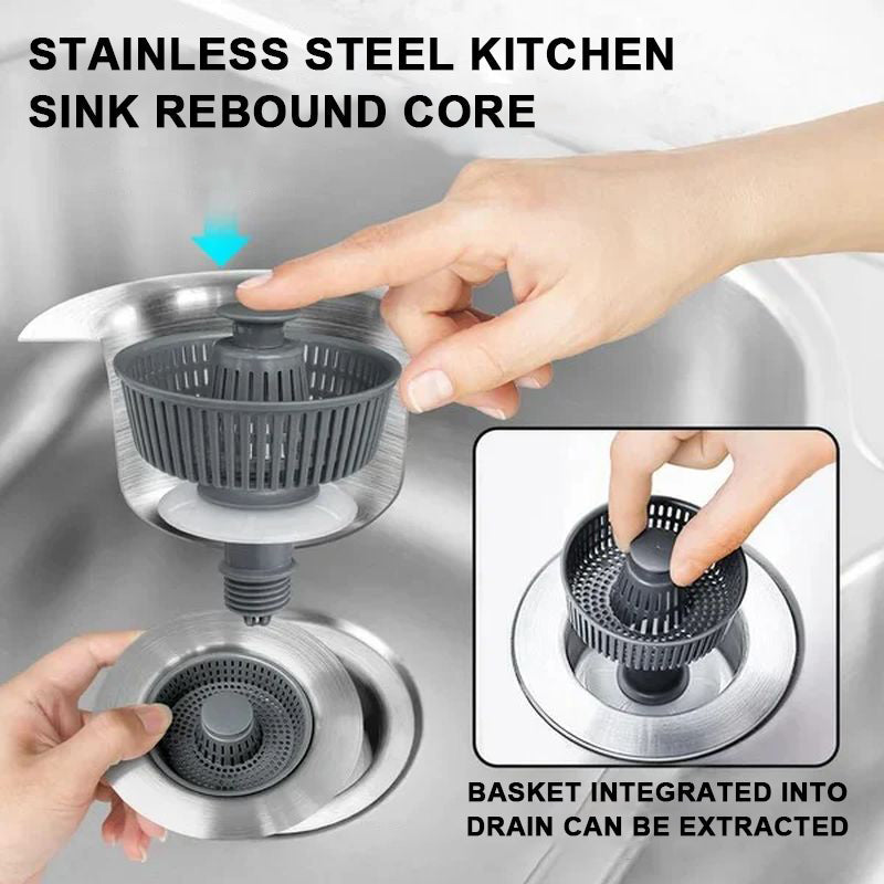 Upgraded Sink Bounce Core Drain Strainer