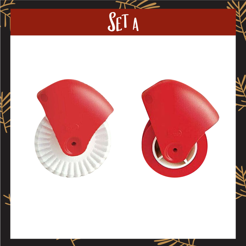 Dough wheel roller and decorative piston