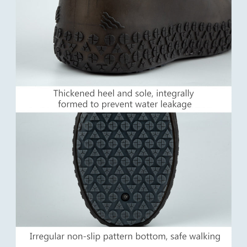 Rainy day non-slip mid-tube shoe cover