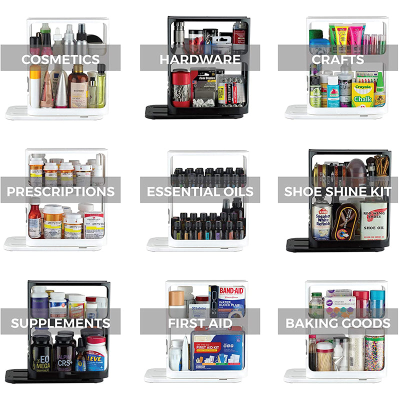 Food or spice storage shelf (white)