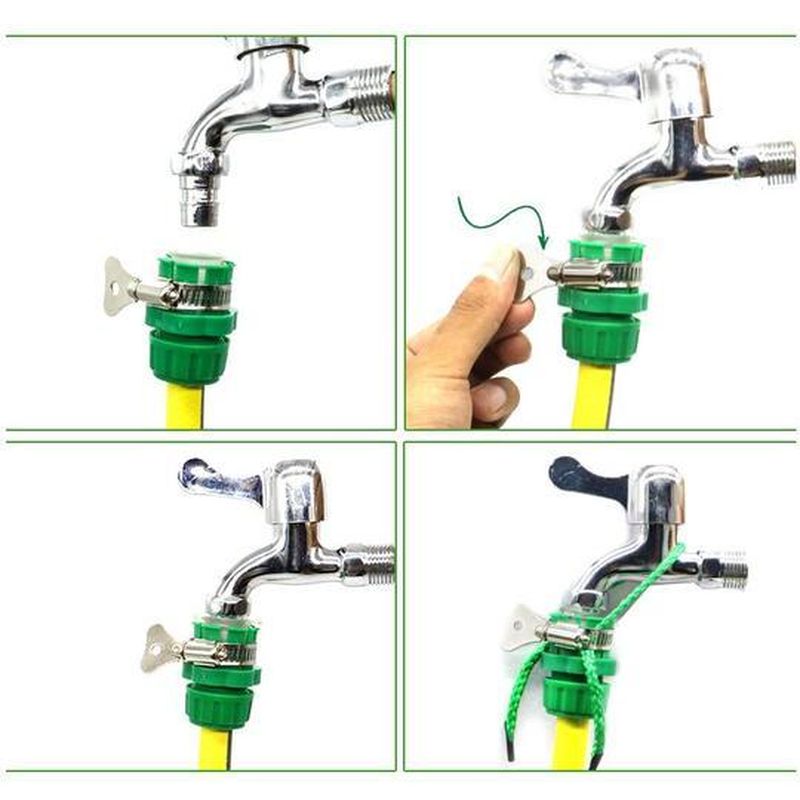 Multifunctional faucet connection adapter