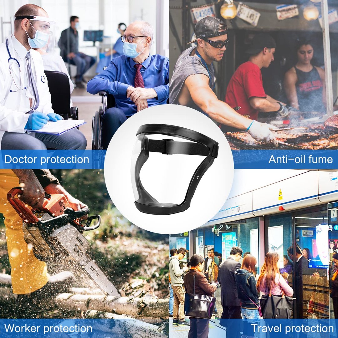 ANTI-FOG PROTECTIVE FULL FACE SHIELD