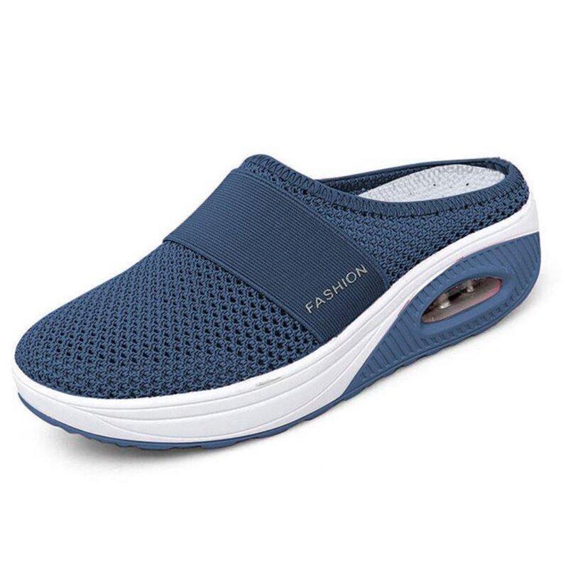 Air-cushioned slip-on hiking shoes