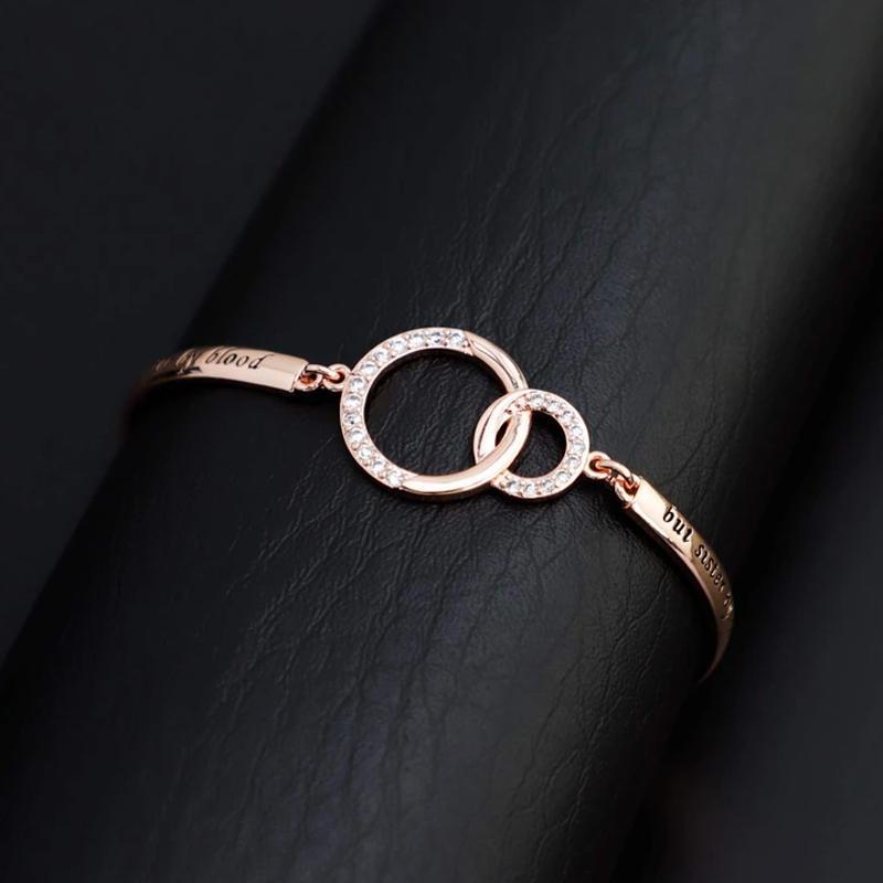 Simple inspirational friendship bracelet