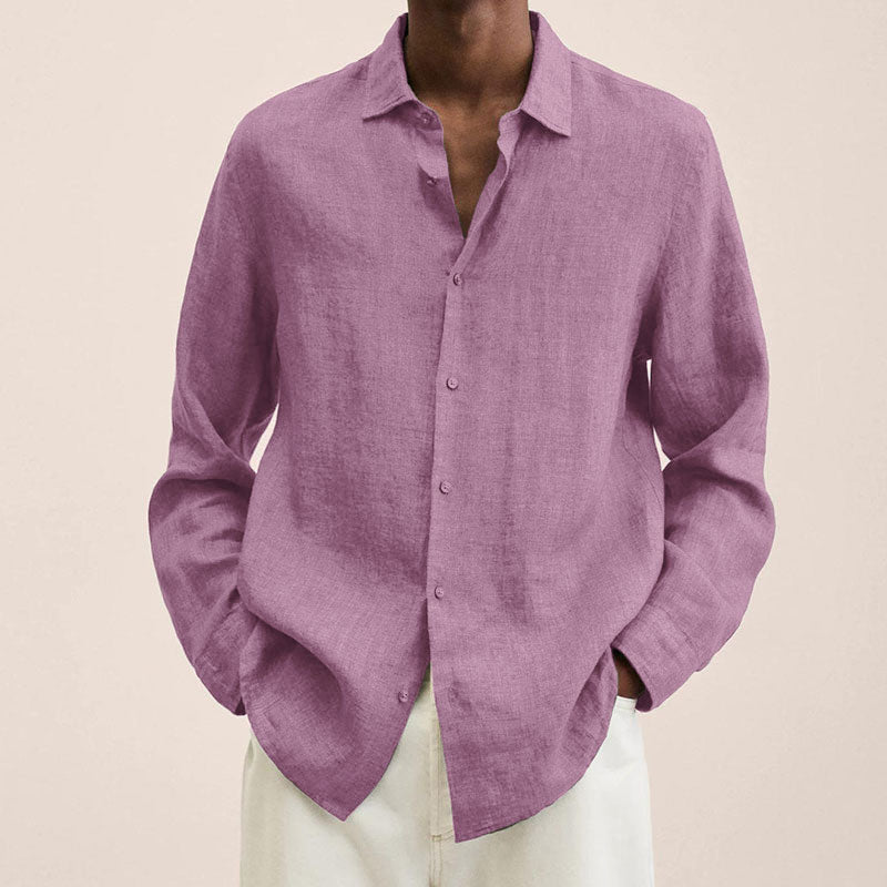 Men's Linen Regular-Fit Shirt