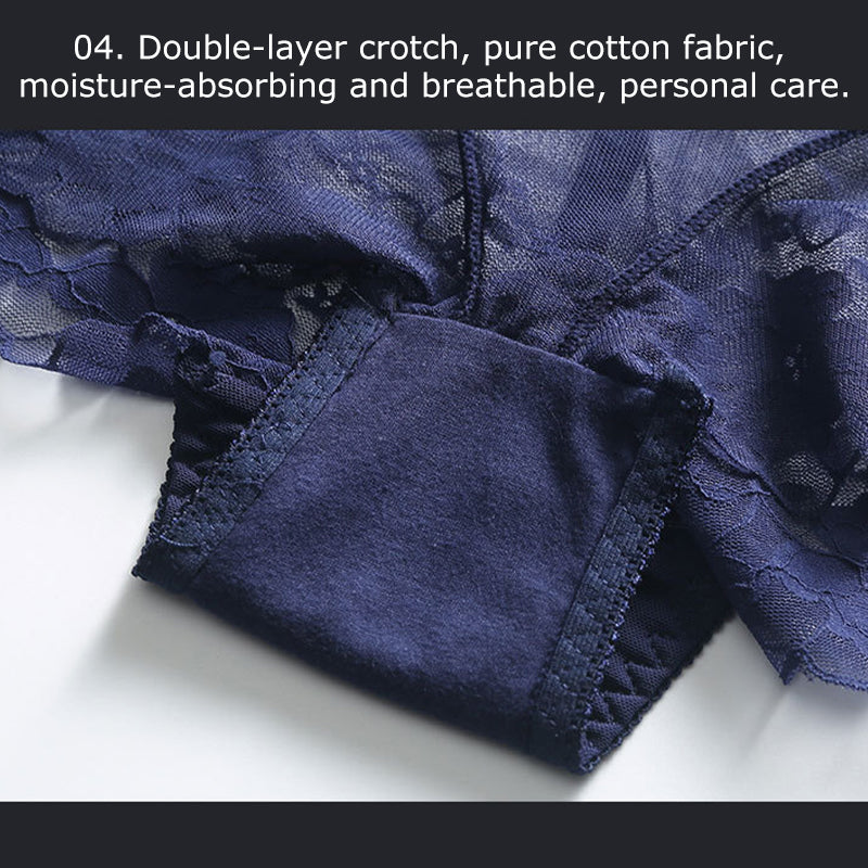 Slim high-waisted sexy lace panties for woman (1PC/3 PCS)