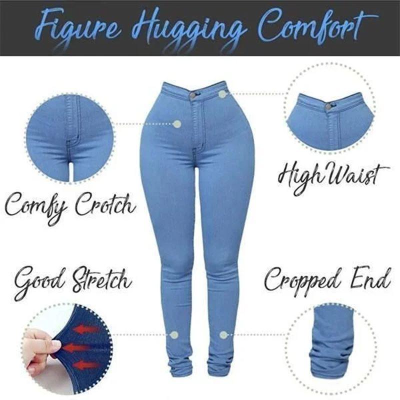 STRETCH SLIMMING BUTT LIFT PLUS-SIZE JEANS