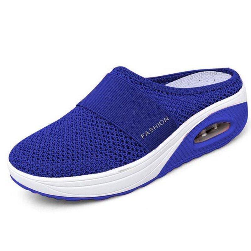 Air-cushioned slip-on hiking shoes