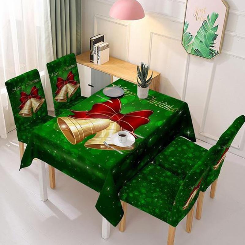 CHRISTMAS DECORATION FOR CHAIR COVER AND TABLECLOTH