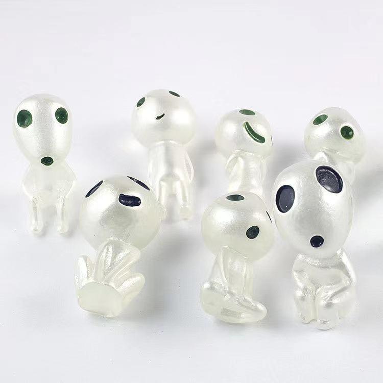 Luminous Garden Ghost Miniature Figurines
