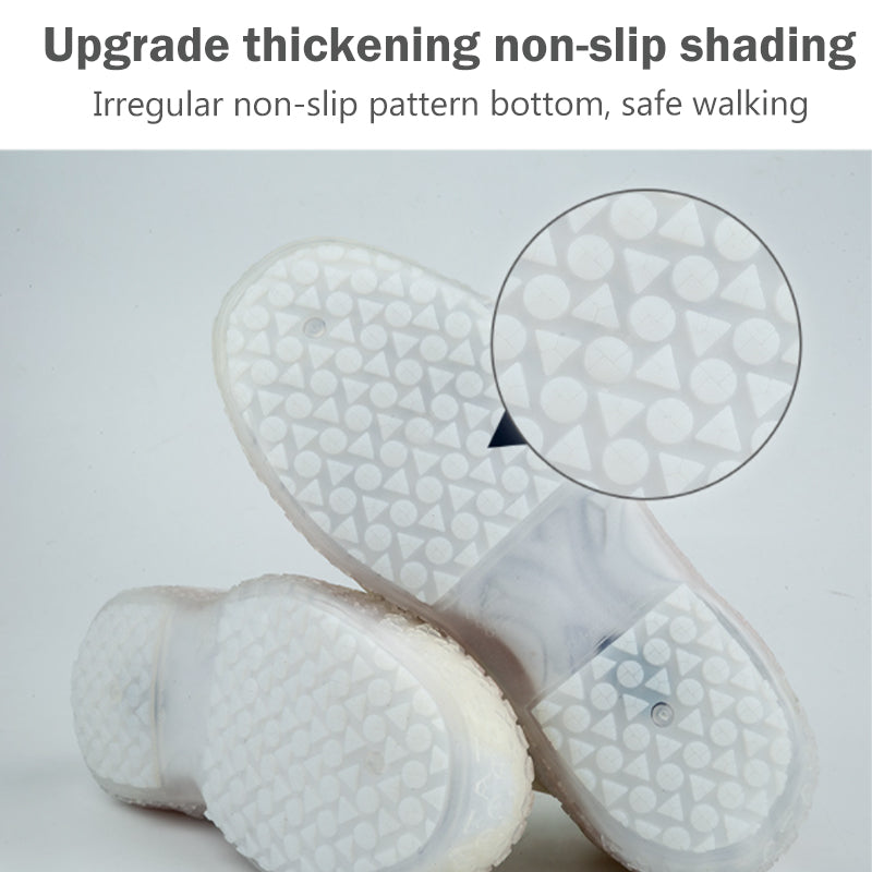 Rainy day non-slip mid-tube shoe cover