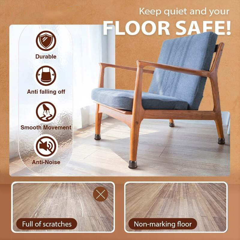 Upgraded Mute Furniture Leg Protectors